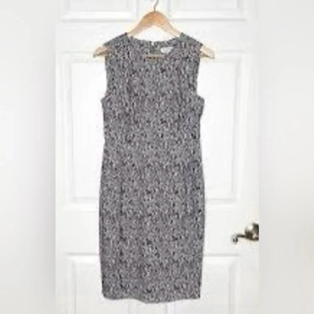 Calvin Klein Women’s Size 10 Sleeveless Zip Up Snake Print Dress Black White